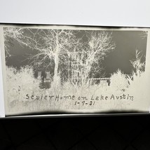 Vintage Photo Negative Sevier Home On Lake Austin 1-9-21 Texas 1921 - $213.03 MXN