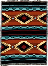Anatolia Blanket XL - Southwest Native American Inspired - Gift Tapestry, 82x62 - £102.38 GBP