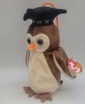 Collectible 1998 Ty Beanie Baby Wise Graduate Owl Class of 98** P.V.C. Pellets - £51.95 GBP