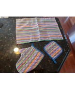 Fisher Price Fun With Food Oven Mitt, Pot Holder &amp; Dish Rag - $566.90 MXN