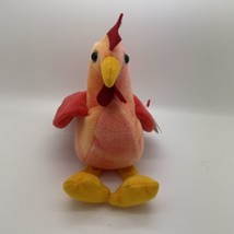 Ty Beanie Baby DOODLE The Rooster  1996 PVC Tag Errors - $4.94