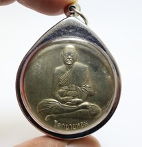 Phra Lp Ngern Donyaihom Blessed 1963 Big Coin Powerful Thai Amulet 2506 Pendant - £82.72 GBP