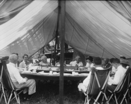 Warren Harding eats dinner in tent with Thomas Edison and Henry Ford Pho... - £6.91 GBP+