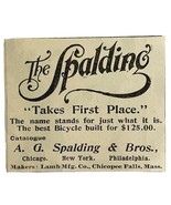 Spalding Bicycles 1894 Advertisement Victorian LB Manufacturing Bikes #2... - $368.38 MXN