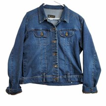 Lee Denim Dark Wash Jean Jacket Chore Barn Coat Jacket Country Rodeo - $18.38