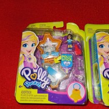 Polly Pocket - Tiny Places  Aquarium &amp; Rock stage Polly Stick lot of 2, NEW - £19.22 GBP