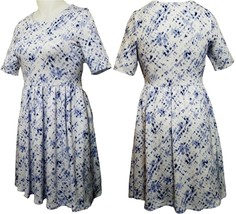 Trixie + LuLu Women Blue Tie Dye A-Line Pleated Dress (Size: Medium) NWT - $24.99