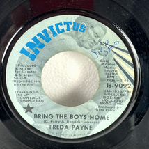 Freda Payne – Bring The Boys Home 7" Single Record 1971 Invictus Soul 45... - $4.74