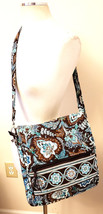 Vera Bradley Triple Zip Hipster Crossbody/Shoulde Bag Multicolor 100% Co... - $49.98