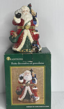 Traditions Christmas Hinged Trinket Box Santa Claus Bear Bunny Racoon Squirrel - £11.65 GBP
