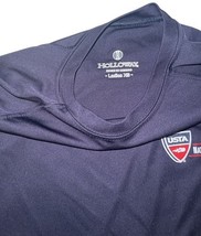 USTA Billie Jean King Tennis Center Long Sleeve Performance Top XS Navy Women image 3