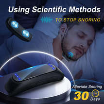 Anti-Snoring Device Smart Throat Pulse Electric Sleep Snore Prevention Gadget Sm - £30.05 GBP