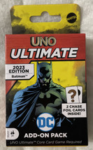UNO Ultimate Edition Batman Add-On Pack + 2 Foil Chase Cards 2023 New Sealed Box - £18.96 GBP