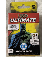 UNO Ultimate Edition Batman Add-On Pack + 2 Foil Chase Cards 2023 New Se... - £18.47 GBP