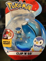 New - Pokémon Clip-N-Go PIPLUP &amp; DIVE BALL Toy Figure Action 2020 Battle... - £19.67 GBP