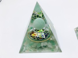 Green Aventurine Orgone Pyramid ~ Release Old Patterns/Habits, New Growth, Optim - £19.75 GBP