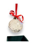 Vintage Hand Cut Lead Crystal Glass Ball Heavy Ornament  Czech Republic - $19.99