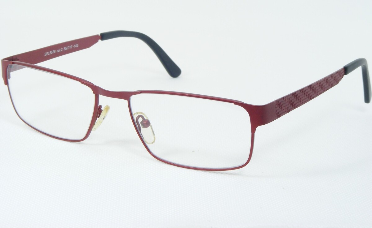 SELECTRA SEL5576 Colores 2 Rojo Gafas Montura Metálica Sel 5576 55-17-145mm - $66.32