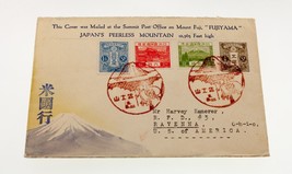 Karl Lewis 1934 Hand-Painted Watercolor Cover Japan to OH, USA Fujiyama C-3 - £117.44 GBP