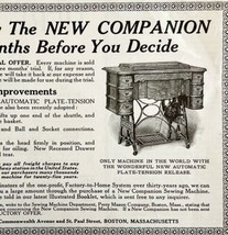 1916 Sewing Machine New Companion Advertisement Perry Mason DWMYC2 - $19.99