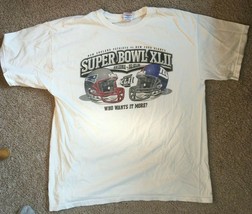 Super Bowl XLII Men’s X-Large T Shirt Giants Vs Patriots 2008 NFL Football - $16.69