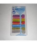NEW Fred &amp; Friends WINE LINES Drink Markers Reviews Set of 12 - £7.76 GBP