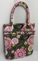 Vera Bradley Tote Pyrse Carry All iPad OLIVIA Pink Green Black Floral Flower - £17.47 GBP