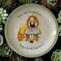 Vintage Hollie Hobbie Plate Just A Little Thoughtfulness American Greetings Wall - £15.57 GBP