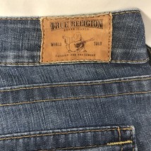 True Religion Straight Cut Stretch Jeans Women’s Size 27 Flap Pockets - £41.11 GBP