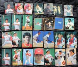Japan Baseball Cards total 28 mostly 1991 but also 1982, 1984, 1987 worth $100++ - £57.77 GBP