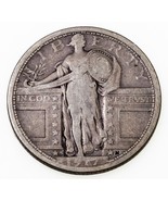 1917-S 25C Type 1 Standing Liberty Quarter in Very Good VG Condition - $123.16 CAD