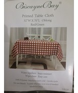 52 X 70&quot; Long Rectangular Tablecloth - Polyester Red And Green Checked H... - $21.73 CAD