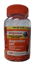 Ibuprofen  200mg Pain Reliever/Fever Reducer Walgreens 500 caplets Exp 0... - $15.99