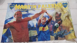 old Bandera Flag  Vieja Boca Jrs MArtin  Palermo Máximo Goleador - £19.04 GBP