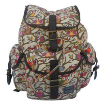 Owl Backpack  Fashion Print  School Pack Bag  Hiking Camp Camping Rucksack - £22.15 GBP