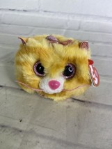 TY Puffies Beanie Balls Plush Tabitha The Cat Mini Stuffed Toy Glitter Eyes - £5.46 GBP