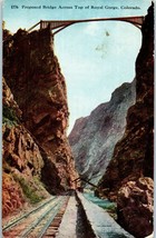 Suspension Bridge across the Royal Gorge Colorado Postcard - £3.90 GBP