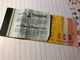 VTG 1970&#39;s Disneyland Park Ride &amp; Attractions Admission Adventures Coupo... - £17.68 GBP