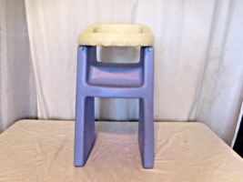 Little Tikes child size Furniture Kids Play Baby Doll High Chair Purple Vintage - $19.82