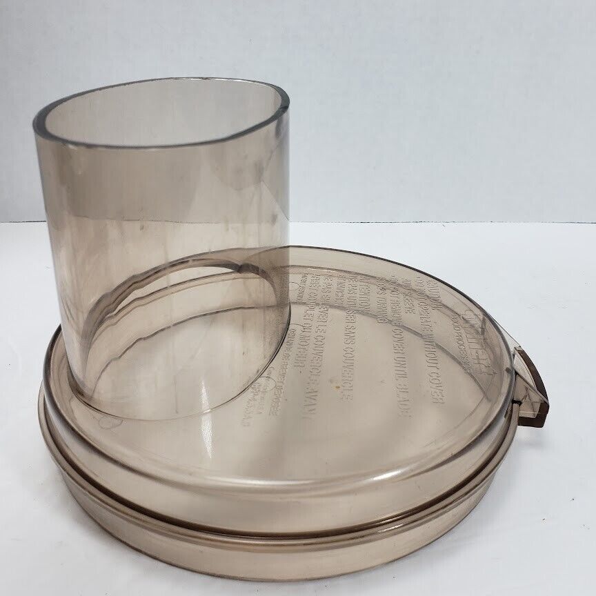 Cuisinart DLC10E Series Work Bowl Lid Cover Top Amber Part CFP4.5.5.A