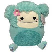 New 2023 Joelle the Bigfoot 12&quot; Pink Flower Squishmallows kellytoy - £43.10 GBP