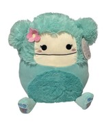 New 2023 Joelle the Bigfoot 12&quot; Pink Flower Squishmallows kellytoy - £42.94 GBP