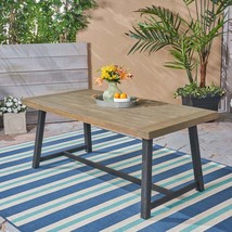 Acacia Wood Dining Table - Sandblast Gray - $466.99