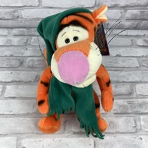 Gund Tigger Plush 100 Acre Collection 10&quot; Still Has Tag Green Scarf and Hat  - £14.09 GBP