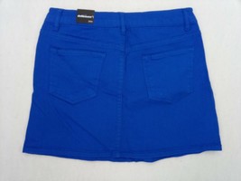 Dollhouse Women&#39;s A-Line Blue Denim Mini Skirt Stretch Size 9/ W29&quot; NWT - £9.84 GBP