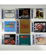 Nintendo Gameboy Game Instruction Booklet Lot Of 9 Zelda Mario MK3 NBA JAM - $28.70