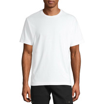 George Mens Short Sleeve Solid Crew Tee T-Shirt Solid White Size 2XL 50-52 - $24.99