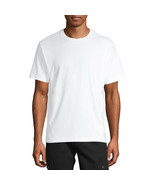 George Mens Short Sleeve Solid Crew Tee T-Shirt Solid White Size 2XL 50-52 - £20.03 GBP