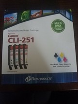 Dataproducts Canon CLI-251 Color Remanufactured Inkjet Black Cyan Magent... - $29.58