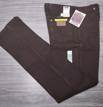 NWT Mens WRANGLER Cowboy Cut Slim Fit Denim Jean chocolate brown 936KCL SZ 34-36 - £39.53 GBP